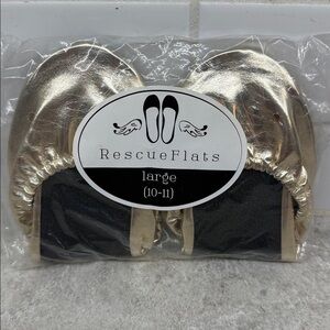 Gold and Black Rescue Flats. Brand new in package
